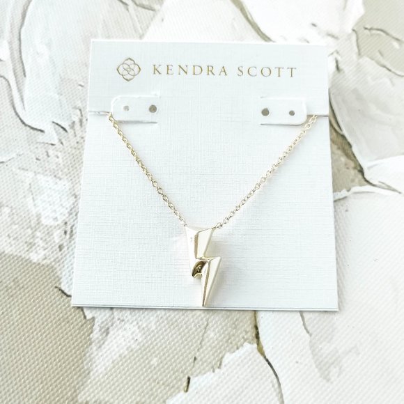 Kendra Scott Jewelry Kendra Scott Bolt Gold Pendant Necklace Poshmark